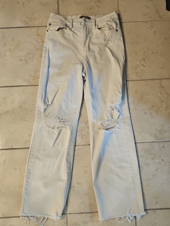 Judy Blue Denim - Judy Blue Cream High-Waist Garment Dyed Jeans